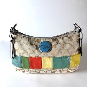 Vintage Coach Patchwork Signature Shoulder Bag (Y2K)